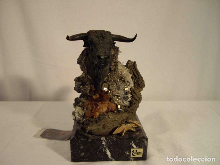 Antig&uuml;edades: FIGURA BRONCE TORO EBANO - Foto 1