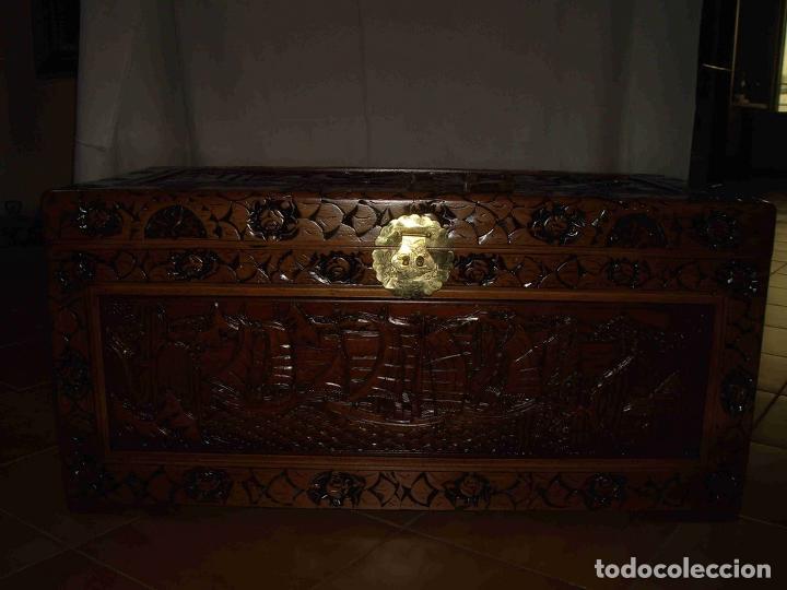 Antig&uuml;edades: ARCA TALLADA GRANDE - Foto 2