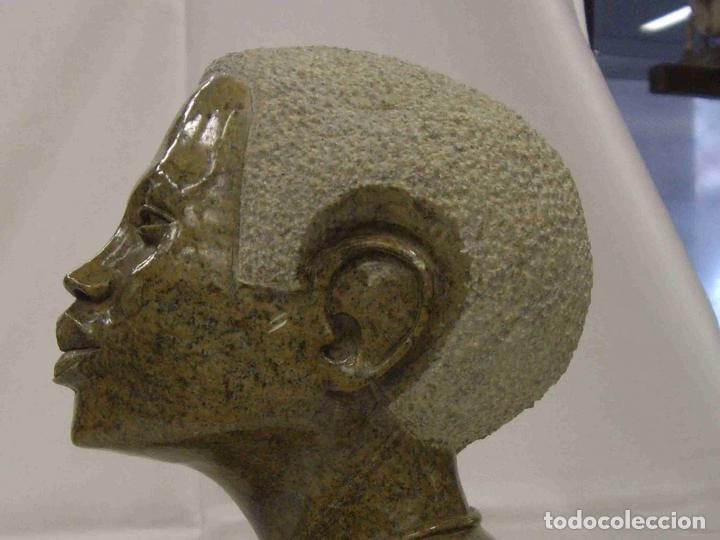 Antig&uuml;edades: BUSTO JOVEN PIEDRA VERDE - Foto 5