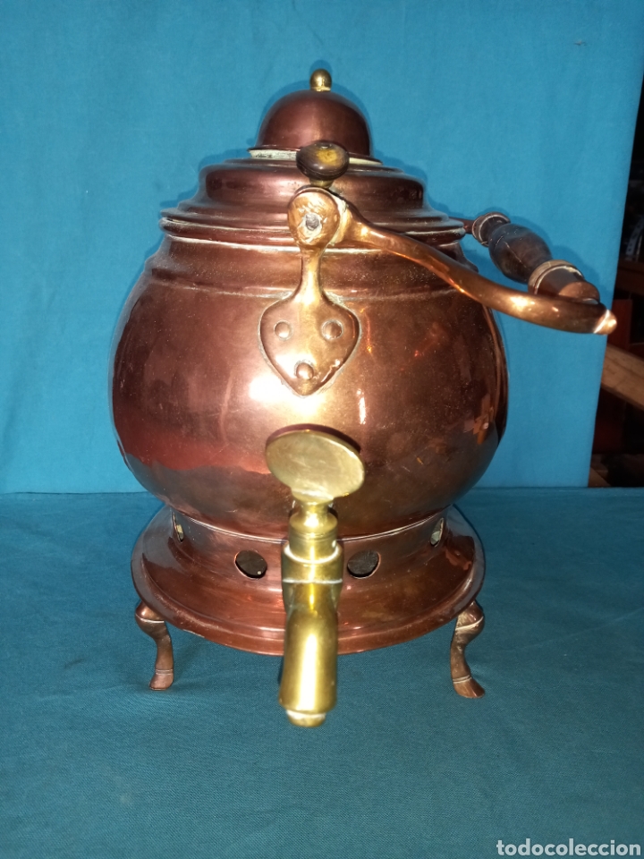 Antig&uuml;edades: Samovar de cobre, S. XIX - Foto 2