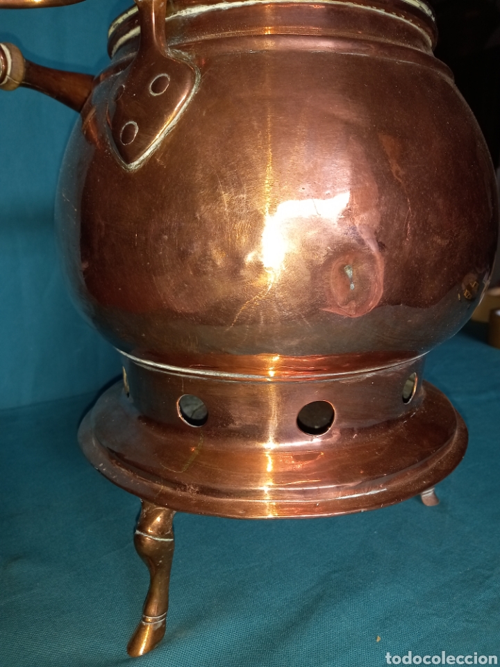 Antig&uuml;edades: Samovar de cobre, S. XIX - Foto 3