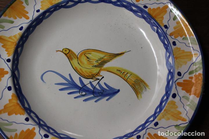 Antig&uuml;edades: plato de manises pajaro - Foto 4