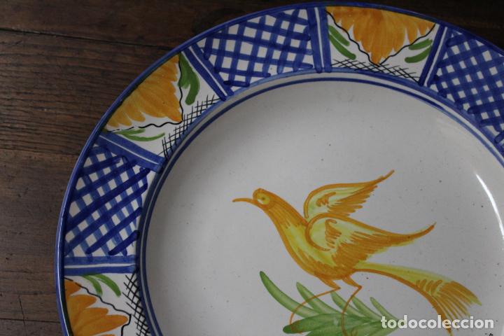 Antig&uuml;edades: plato de manises pajaro - Foto 4
