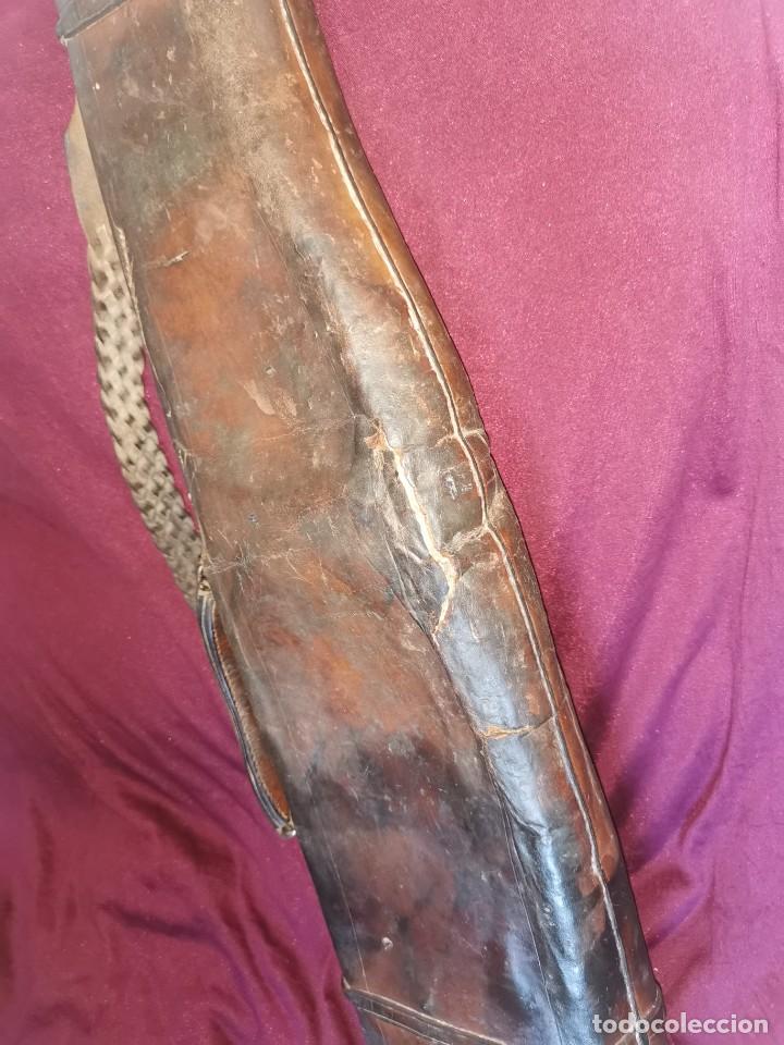 Antigüedades: Funda de piel de escopeta. Principios siglo XX - Foto 8 - 238582395