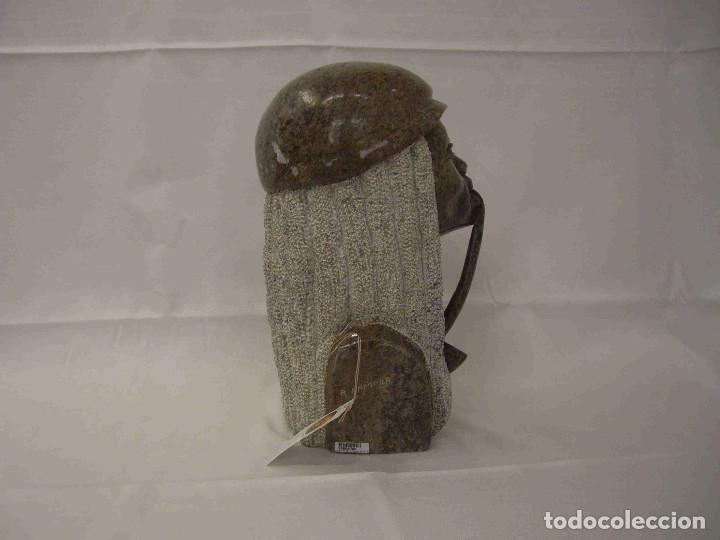 Antig&uuml;edades: BUSTO CACHIMBEIRO PIEDRA VERDE - Foto 4