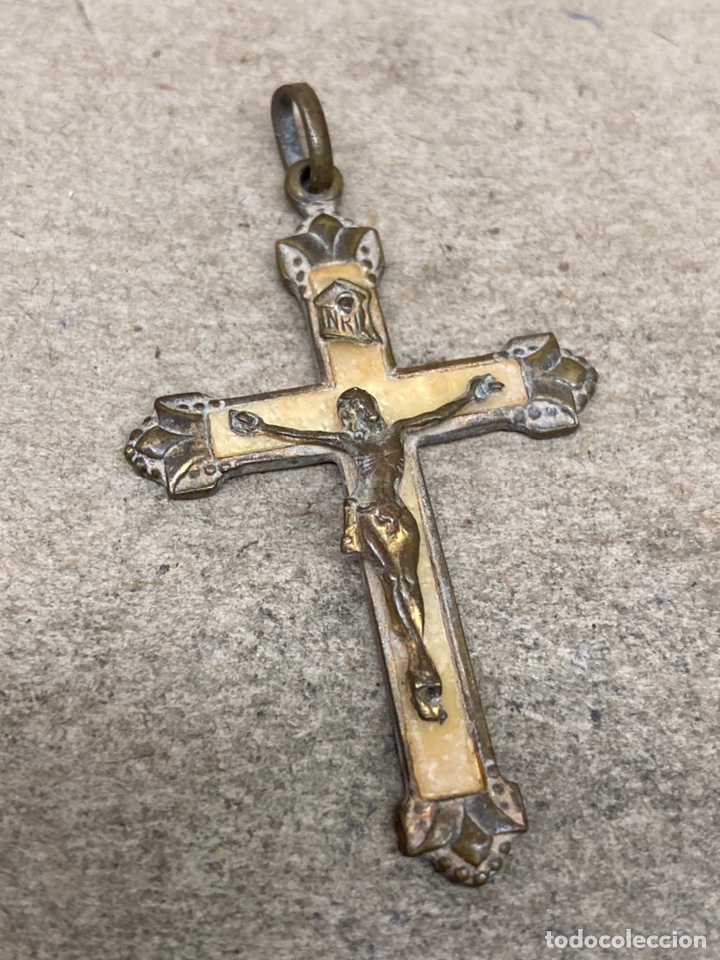Antig&uuml;edades: Cruz de bronce antiguo - Foto 1