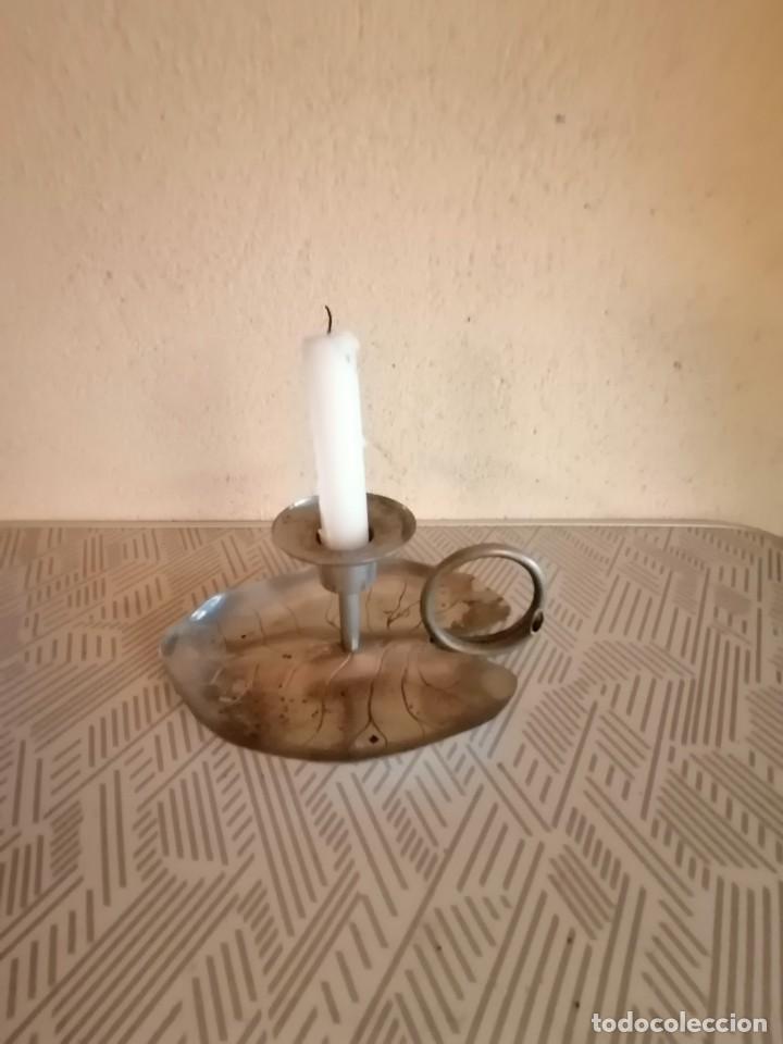 Antig&uuml;edades: PALMATORIA METAL PLATEADO - Foto 1