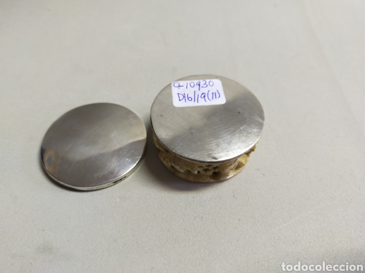 Antig&uuml;edades: CAJA DE PLATA Y MARFIL TALLADO. - Foto 11