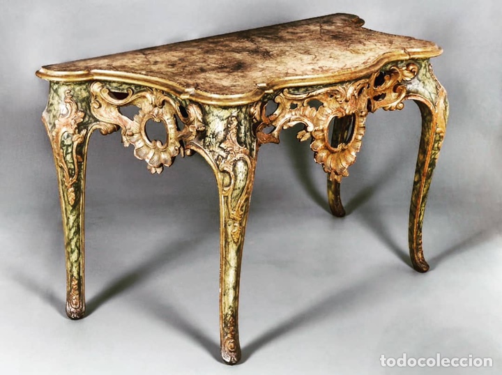 Antig&uuml;edades: Consola rococo del siglo XVIII - Foto 3