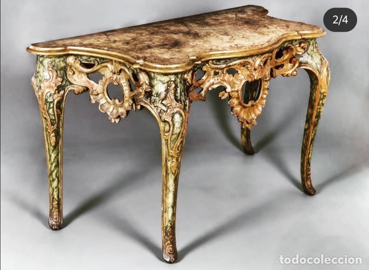 Antig&uuml;edades: Consola rococo del siglo XVIII - Foto 4