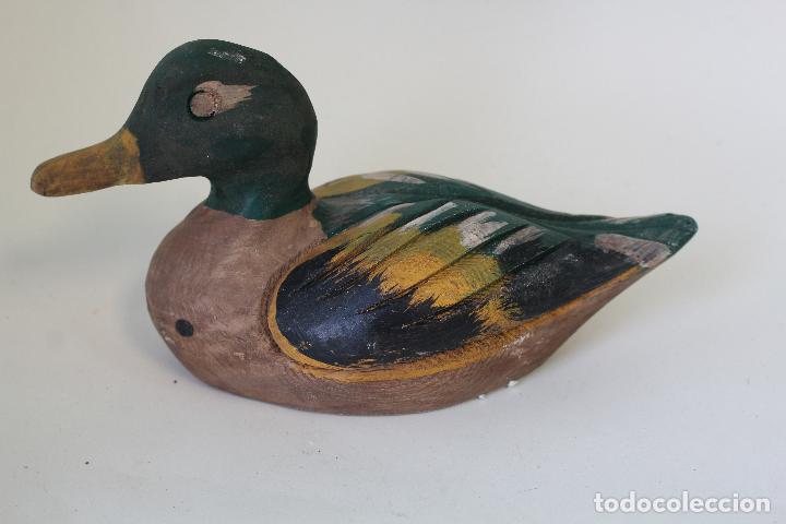 Antig&uuml;edades: pato de madera - Foto 2