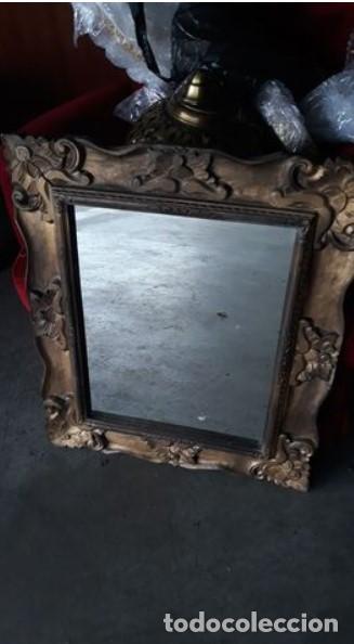 Antig&uuml;edades: Antiguo ESPEJO MARCO MADERA TALLADA. - Foto 1