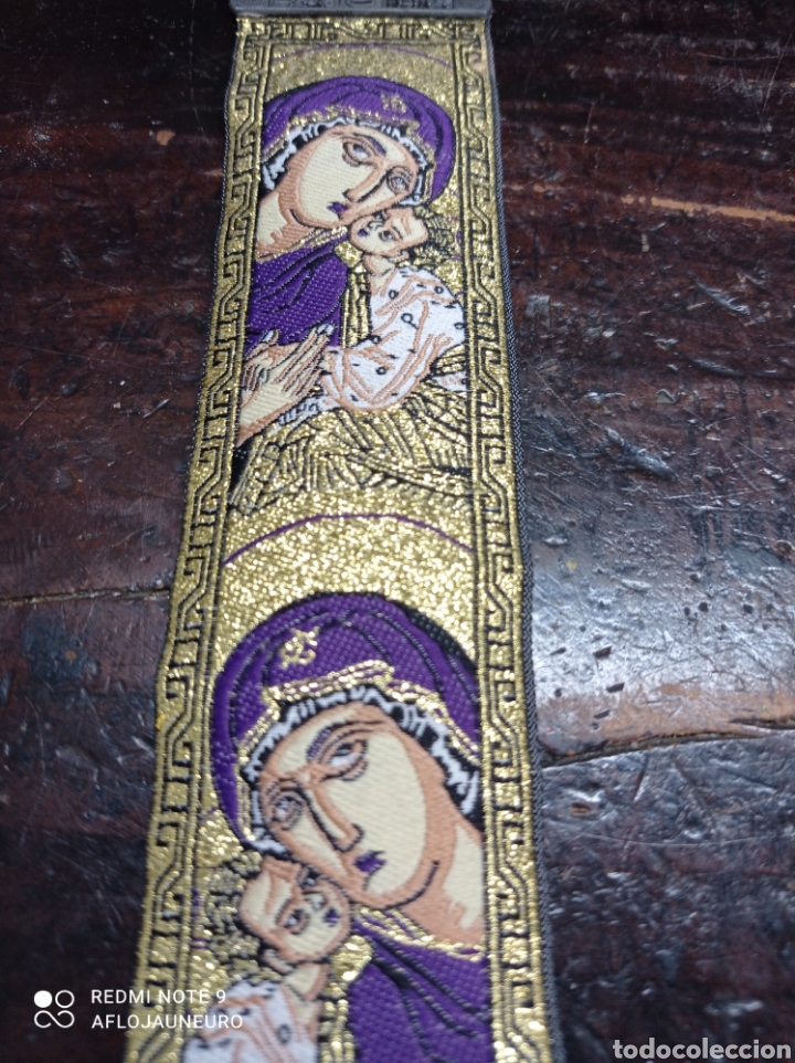 Antig&uuml;edades: CINTA RELIGIOSA CON ABALORIOS - Foto 3