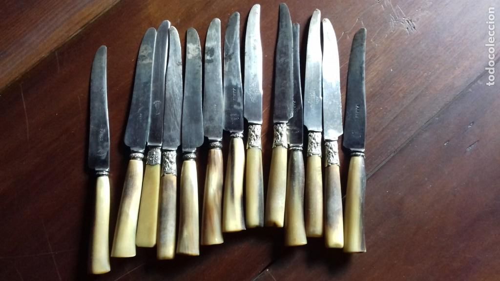 Antig&uuml;edades: Cuchillos con mango de hueso - Foto 9