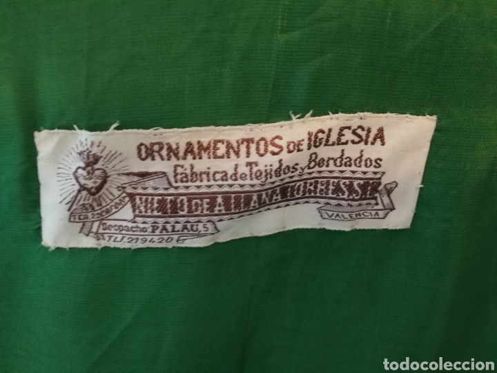 Antig&uuml;edades: ECLESIASTICO CAPA PLUVIAL FORRO VERDE - Foto 4