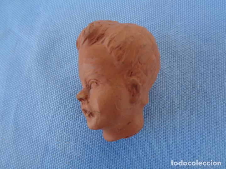 Antiques: CABEZA DE NI&Ntilde;O EN TERRACOTA
