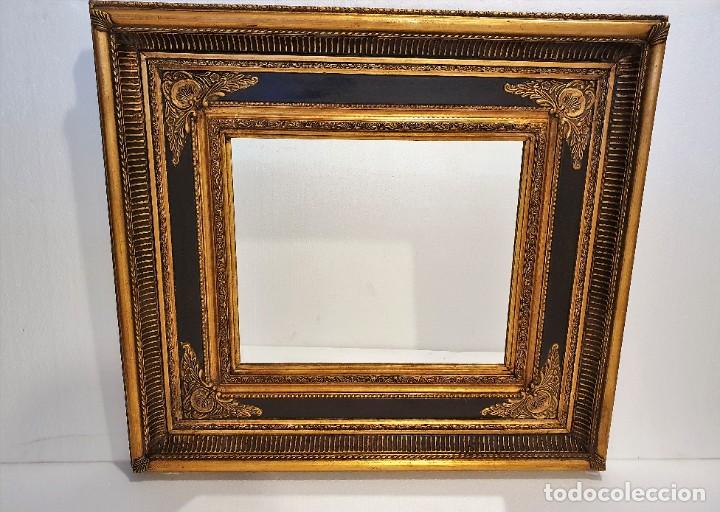 Antig&uuml;edades: ESPEJO MARCO TALLA CON RELIEVE - Foto 1