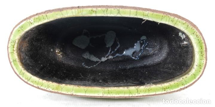 Antig&uuml;edades: Peque&ntilde;a jardinera en gres esmaltado - Foto 5
