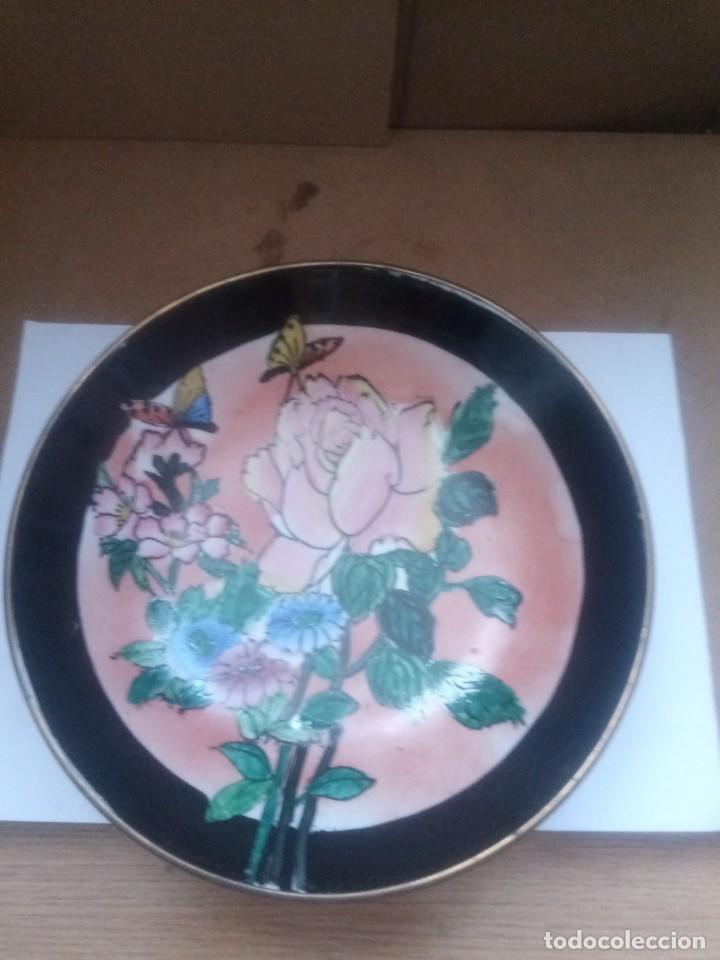 Antig&uuml;edades: Plato antiguo con bronce - Foto 1