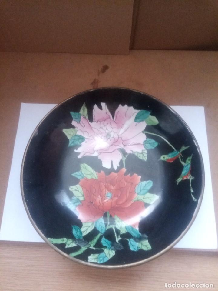 Antig&uuml;edades: Plato antiguo con bronce - Foto 1
