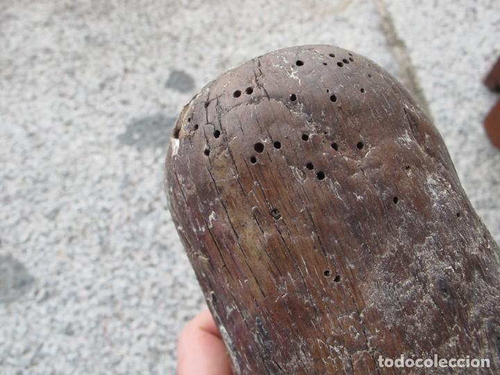 Antig&uuml;edades: MAZO DE MADERA PARA PICAR ESPARTO - Foto 5
