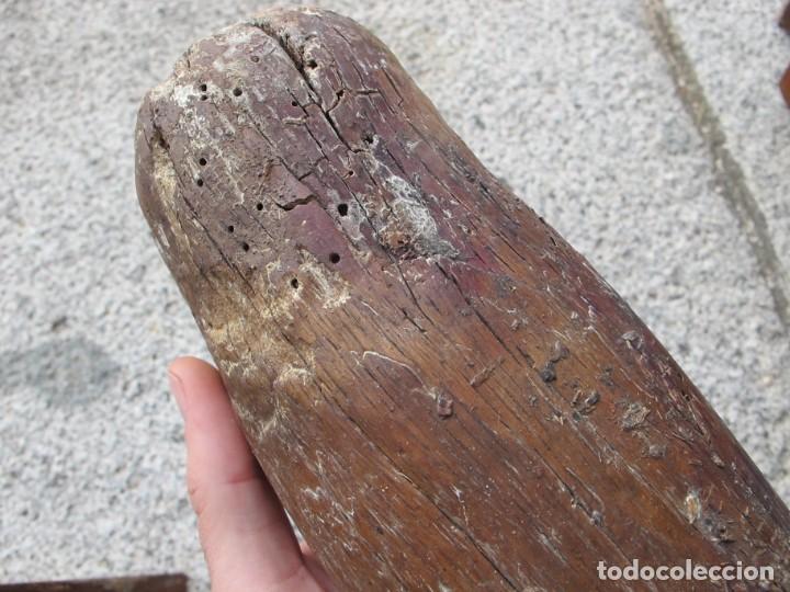 Antig&uuml;edades: MAZO DE MADERA PARA PICAR ESPARTO - Foto 9