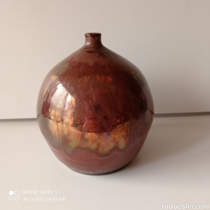 Antig&uuml;edades: Florero met&aacute;lico - Foto 3