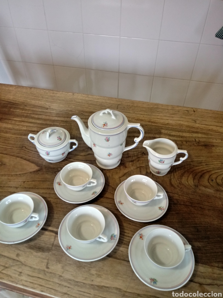 Antig&uuml;edades: Juego de cafe Santa Clara - Foto 2