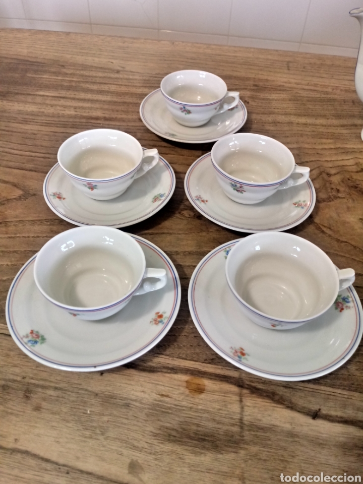 Antig&uuml;edades: Juego de cafe Santa Clara - Foto 4