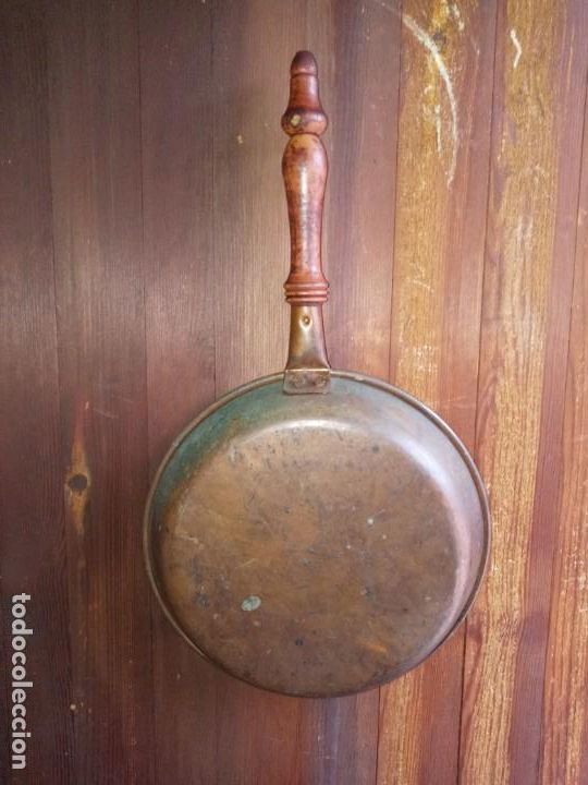 Antig&uuml;edades: SARTEN DE COBRE . - Foto 2