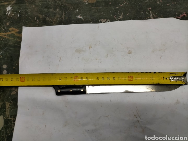 Antig&uuml;edades: Machete antiguo 25 cm total - Foto 9