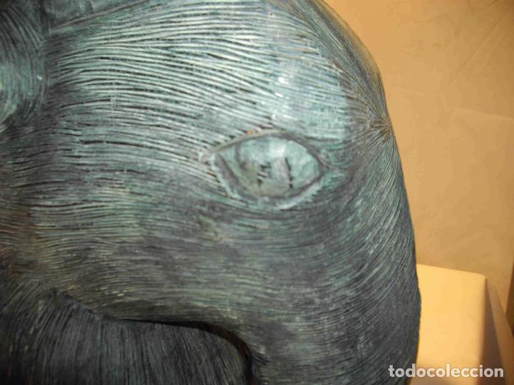 Antig&uuml;edades: CABEZA CARNERO MADERA - Foto 6