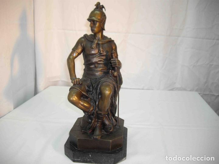 Antig&uuml;edades: FIGURA BRONCE SOLDADO CLASICO - Foto 4