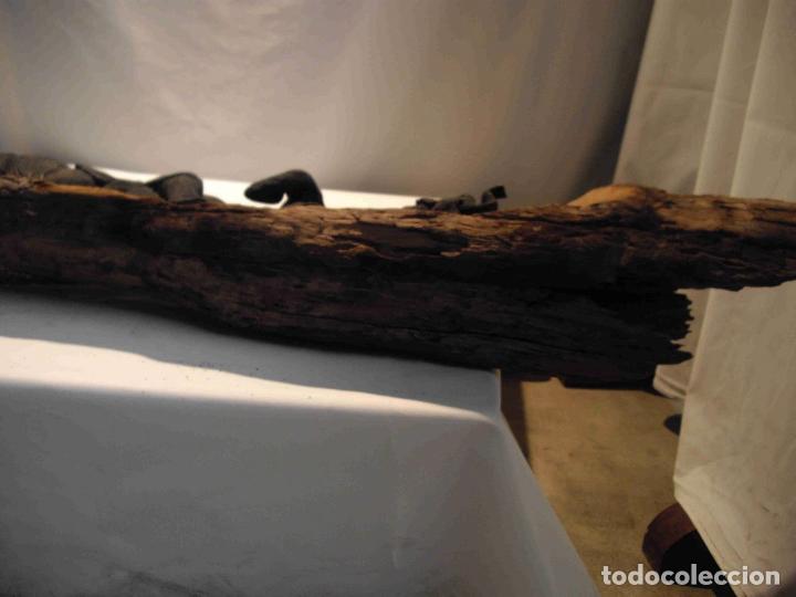 Antig&uuml;edades: TALLA TRONCO 5 ELEFANTES 160 cm - Foto 5