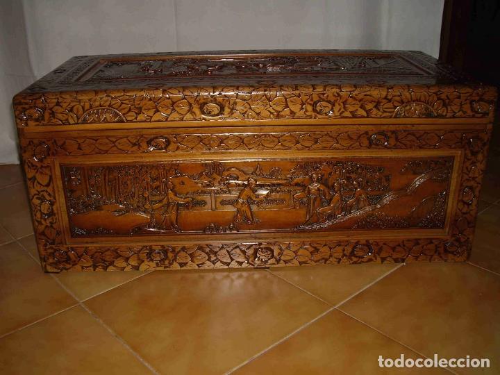 Antig&uuml;edades: ARCA TALLADA PEQUE&Ntilde;A - Foto 2