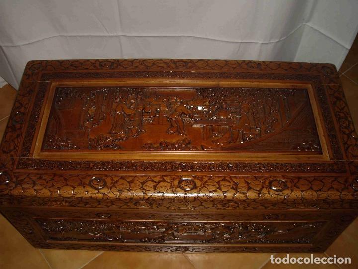 Antig&uuml;edades: ARCA TALLADA PEQUE&Ntilde;A - Foto 3