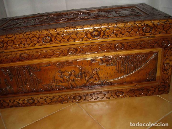 Antig&uuml;edades: ARCA TALLADA PEQUE&Ntilde;A - Foto 5
