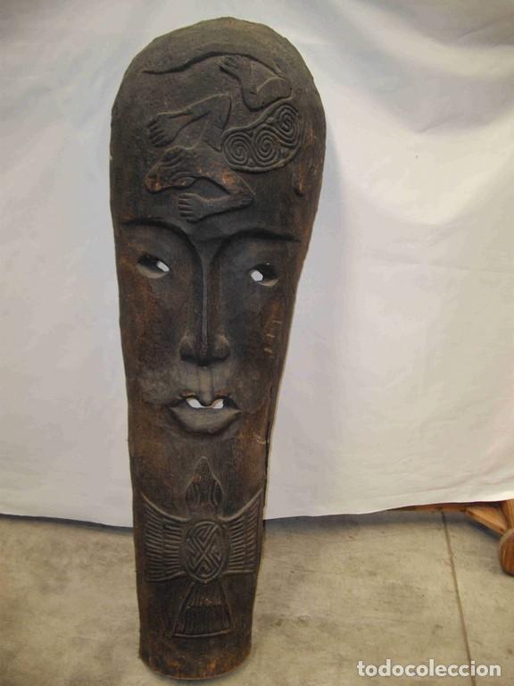 Antig&uuml;edades: MASCARA MEDIO COCO LAGARTO - Foto 1