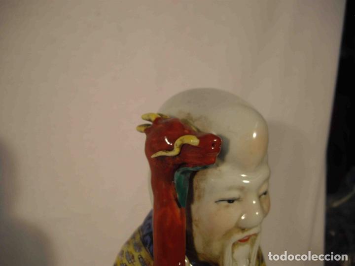 Antig&uuml;edades: FIGURA PORCELANA MAGO CHINO E - Foto 3