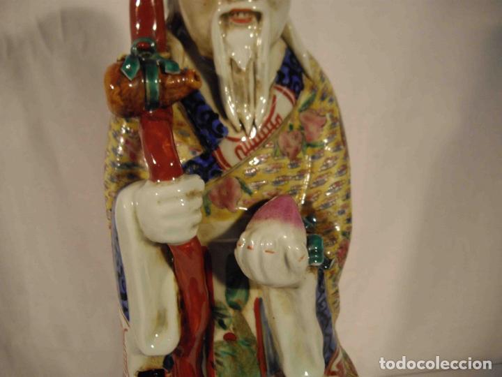 Antig&uuml;edades: FIGURA PORCELANA MAGO CHINO E - Foto 4