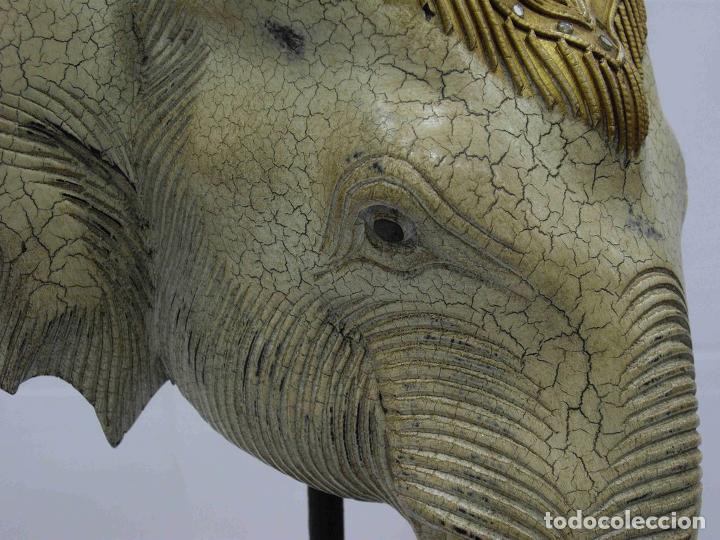 Antig&uuml;edades: CABEZA ELEFANTE MINI - Foto 5