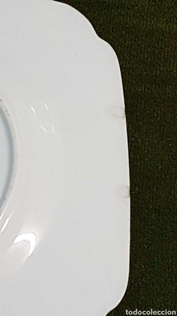 Antig&uuml;edades: Plato postre porcelana Wetley - Foto 4