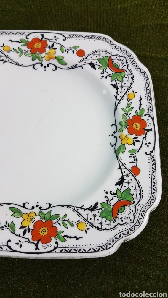 Antig&uuml;edades: Plato postre porcelana Wetley - Foto 6
