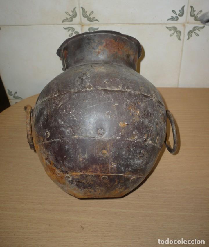 Antig&uuml;edades: Antigua Jarra u Olla de Hierro - Foto 7