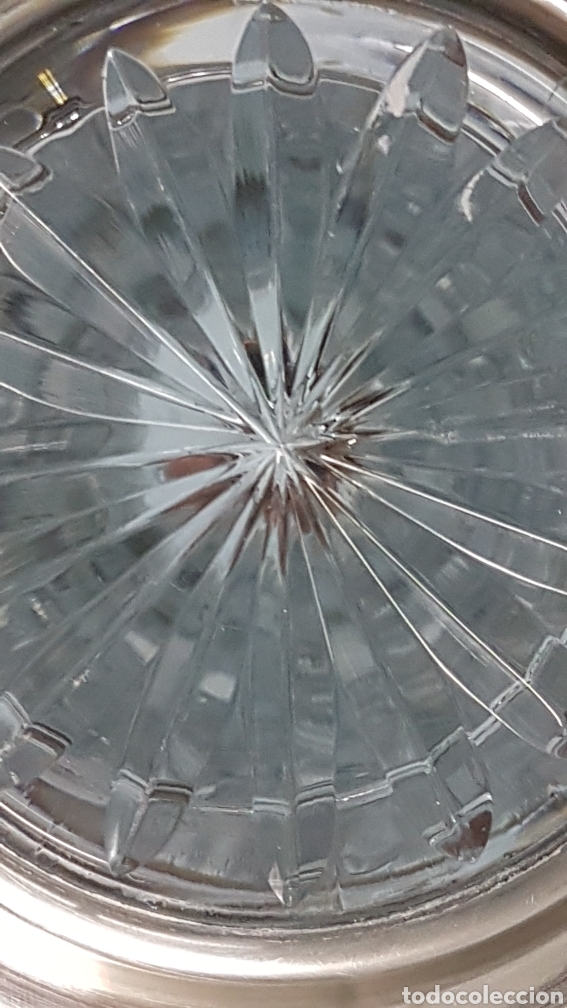 Antig&uuml;edades: Jarr&oacute;n cristal roca ,base plata. - Foto 7