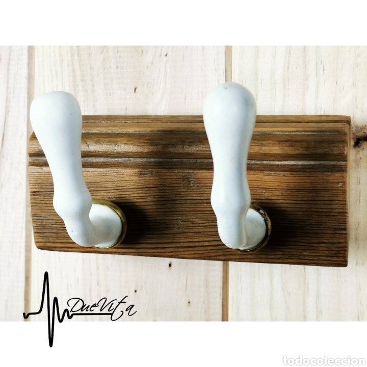 Antig&uuml;edades: PERCHERO MANETAS CERAMICA - Foto 4