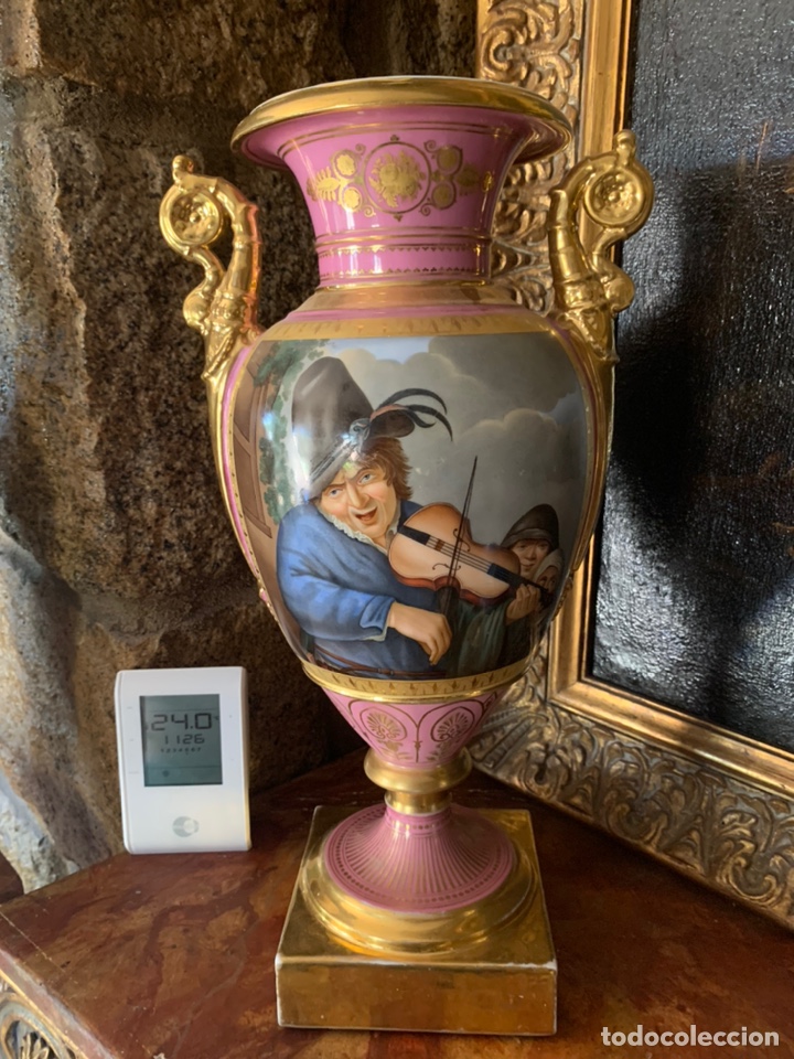 Antig&uuml;edades: Pareja de jarrones franceses del siglo XIX - Foto 3