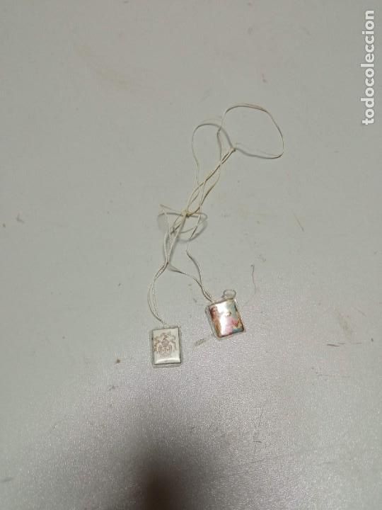 Antig&uuml;edades: Escapulario de la virgen con el ni&ntilde;o - Foto 1
