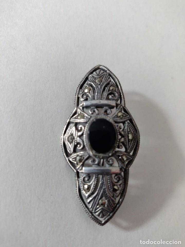 Antig&uuml;edades: Broche plata vieja - Foto 5