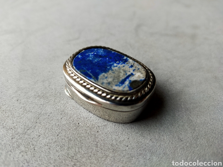 Antig&uuml;edades: CAJA DE PLATA Y LAPISLAZULI. - Foto 3